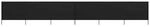 vidaXL 6 Teiliges Windschutzgewebe 800 x 80 cm Schwarz 47172