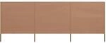 vidaXL 3 Teiliges Windschutzgewebe 400 x 160 cm Taupe 47151
