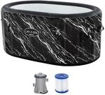 Bestway Eisbad Glacial Dip mit Filterpumpe Aufblasbar 152 cm x 92 cm x 71 cm