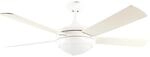 AIRERYDER Deckenventilator Ursa Wei&szlig; Fl&uuml;gel Wei&szlig; - Pinie mit Beleuchtung und