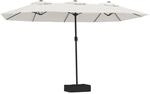 vidaXL Doppelsonnenschirm Sandwei&szlig; 449x265 cm 362945