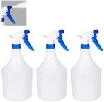 Relaxdays Spr&uuml;hflaschen 3er Set Kunststoff Blau Einstellbar 25 cm x 13 cm x 10 cm