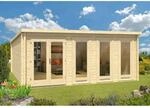 Alpholz Gartenhaus Atrium D Pultdach Unbehandelt 600 cm x 625 cm