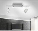 Paul Neuhaus LED-Deckenleuchte Sileda 2-flammig Aluminium matt