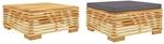 vidaXL 2-Tlg Garten-Lounge-Set Massivholz Teak 319170