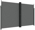 vidaXL Seitenmarkise Ausziehbar Anthrazit 200x1000 cm 4004763