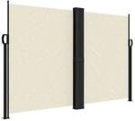 vidaXL Seitenmarkise Ausziehbar Creme 160x600 cm 4004625