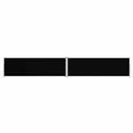 vidaXL Seitenmarkise Ausziehbar Schwarz 160x1000 cm 318030
