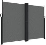 vidaXL Seitenmarkise Ausziehbar Anthrazit 180x1000 cm 4004748
