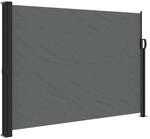 vidaXL Ausziehbare Seitenmarkise Anthrazit 140x300 cm 4004308