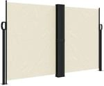 vidaXL Seitenmarkise Ausziehbar Creme 140x1200 cm 4004805