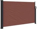 vidaXL Seitenmarkise Ausziehbar Braun 120x600 cm 4004494