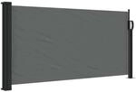 vidaXL Ausziehbare Seitenmarkise Anthrazit 100x500 cm 4004398
