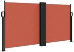 vidaXL Seitenmarkise Ausziehbar Terrakottarot 120x1000 cm 4004708