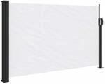 vidaXL Seitenmarkise Ausziehbar Wei&szlig; 117x300 cm 4004286