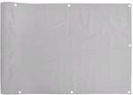 vidaXL Balkon-Sichtschutz Grau 400x120 cm PVC 4005493