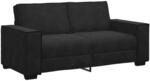 vidaXL 2-Sitzer-Sofa Schwarz 140 cm Samt 4105025