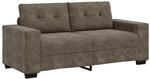 vidaXL Zweisitzer-Sofa Dunkelgrau 140 cm Kunstleder 4105133