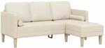 vidaXL Sofa Set mit Kissen Leinen Polyester 42001924