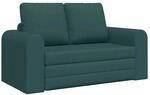 vidaXL Schlafsofa 60cm Dunkelgr&uuml;n Stoff 4106677
