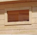 Karibu Systemh&auml;user Fenster 38 mm x 440 mm x 850 mm Aktion Naturbelassen