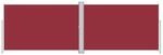 vidaXL Seitenmarkise Ausziehbar Rot 220x600 cm 318017