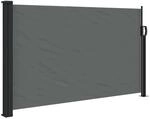 vidaXL Ausziehbare Seitenmarkise Anthrazit 120x600 cm 4004503
