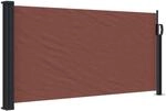 vidaXL Seitenmarkise Ausziehbar Braun 100x500 cm 4004389