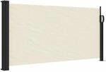 vidaXL Seitenmarkise Ausziehbar Creme 100x500 cm 4004385