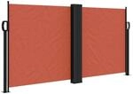 vidaXL Seitenmarkise Ausziehbar Terrakottarot 120x1200 cm 4004798