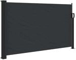 vidaXL Seitenmarkise Ausziehbar Schwarz 117x300 cm 4004279