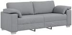 vidaXL Sofa Hellgrau 219 x 80 x 82 cm Stoff 4105237