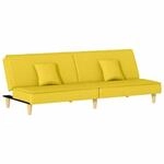 vidaXL Schlafsofa Hellgelb Stoff 351904