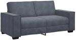 vidaXL 2-Sitzer-Sofa Dunkelgrau 140 cm Samt 4105021