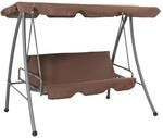 vidaXL Hollywoodschaukel mit Sonnendach Kaffeebraun 658088