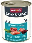 Gran Carno Hunde-Nassfutter Adult mit Lachs und Spinat 800 g