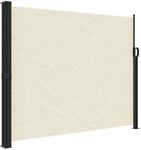 vidaXL Seitenmarkise Ausziehbar Creme 160x500 cm 4004430
