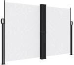 vidaXL Seitenmarkise Ausziehbar Wei&szlig; 160x1200 cm 4004826