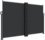 vidaXL Seitenmarkise Ausziehbar Schwarz 160x600 cm 4004624