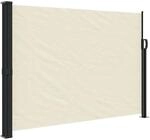 vidaXL Seitenmarkise Ausziehbar Creme 140x600 cm 4004505