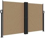 vidaXL Seitenmarkise Ausziehbar Taupe 140x600 cm 4004619