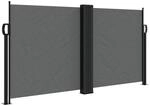 vidaXL Seitenmarkise Ausziehbar Anthrazit 120x600 cm 4004598