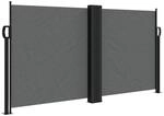 vidaXL Seitenmarkise Ausziehbar Anthrazit 120x1000 cm 4004703