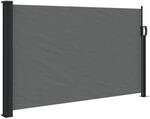 vidaXL Ausziehbare Seitenmarkise Anthrazit 120x500 cm 4004413