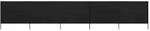 vidaXL 5 Teiliges Windschutzgewebe 600 x 160 cm Schwarz 47170
