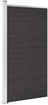 vidaXL Zaunelement WPC 95x186 cm Schwarz 148979