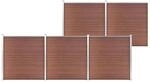 vidaXL Gartenzaun WPC 872x186 cm Braun 3053210