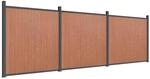 vidaXL Zaunelement Braun 526x186 cm WPC 3282800