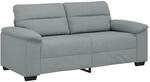 vidaXL 2-Sitzer-Sofa Hellgrau 140 cm Stoff 4105307