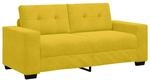 vidaXL Zweisitzer-Sofa Gelb 140 cm Samt 4105128